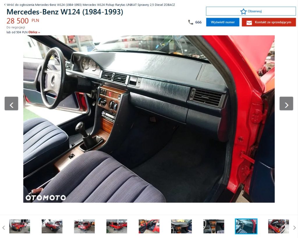 Mercedes W124 pickup 