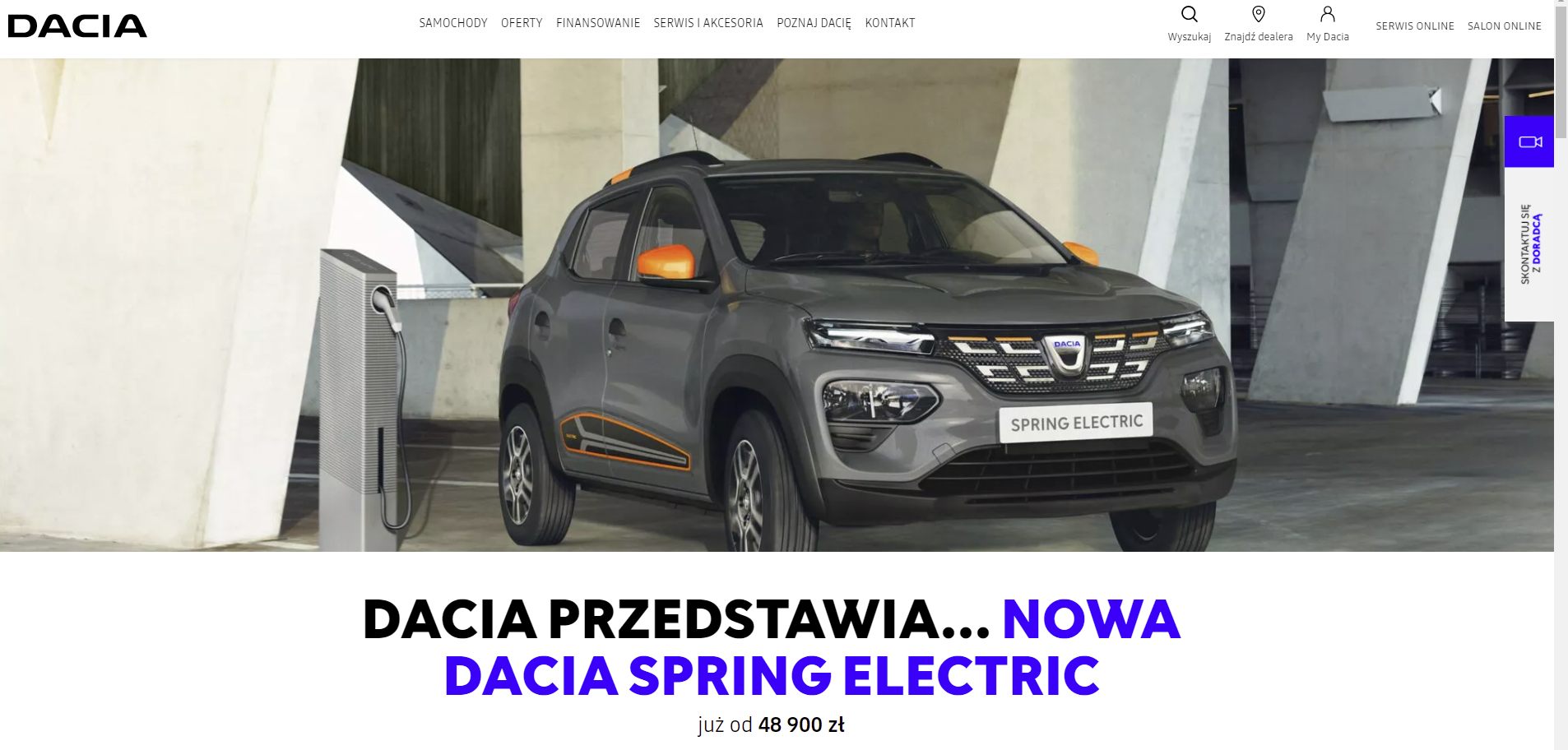 dacia spring cena w polsce 