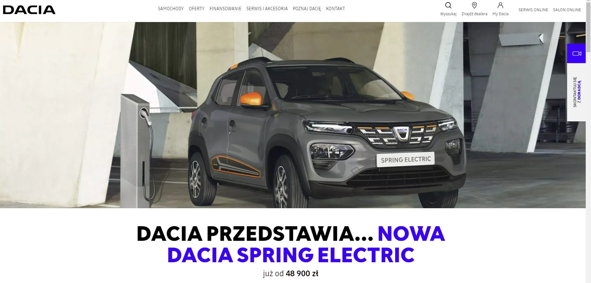 dacia spring cena w polsce 
