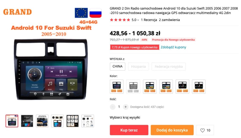radio android suzuki 