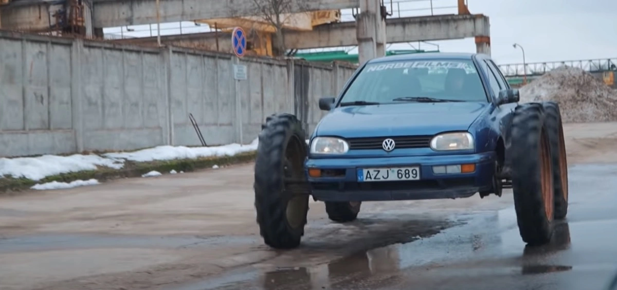 volkswagen golf jakie opony od traktora
