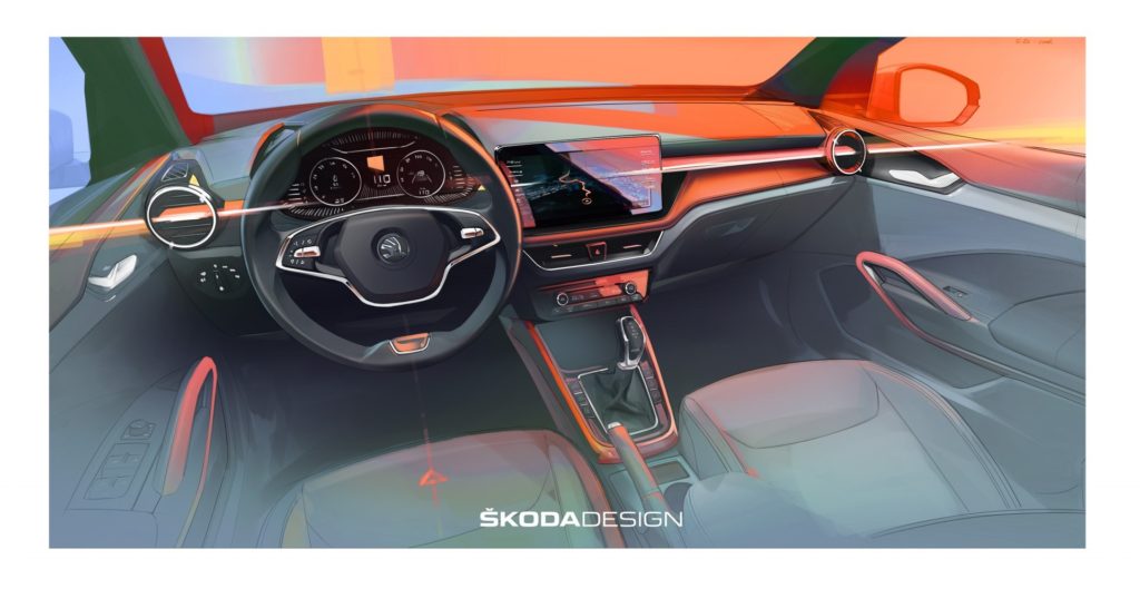 nowa skoda fabia wnętrze