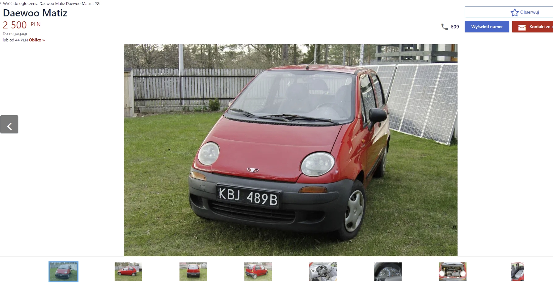 daewoo matiz z przebiegiem 600 tysięcy kilometrów 