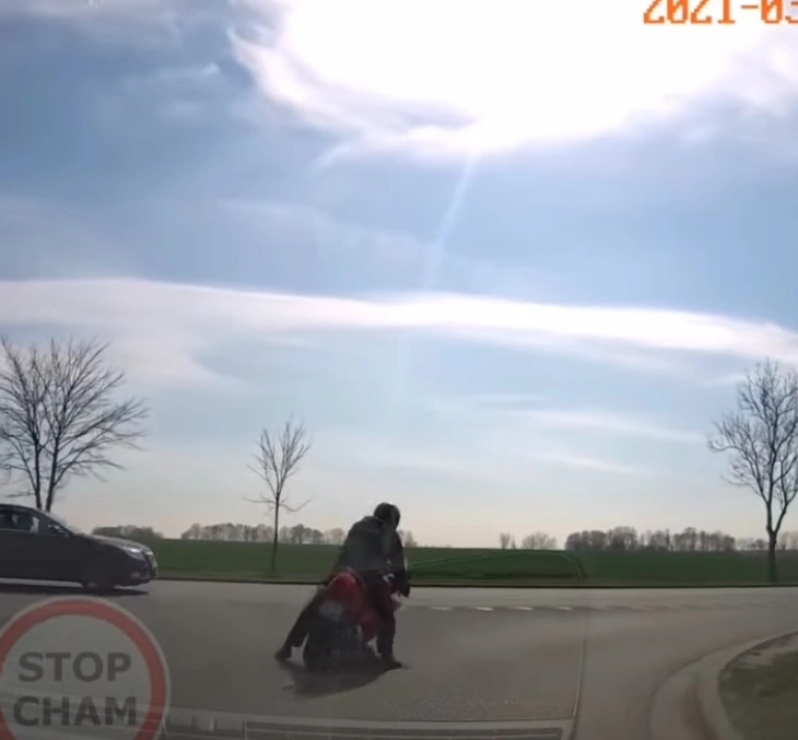 szczęście na motocyklu 