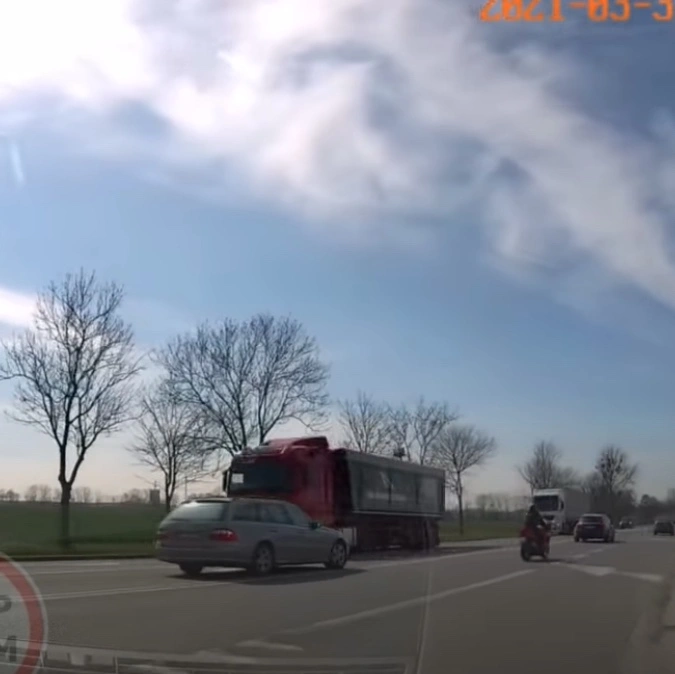szczęście na motocyklu 