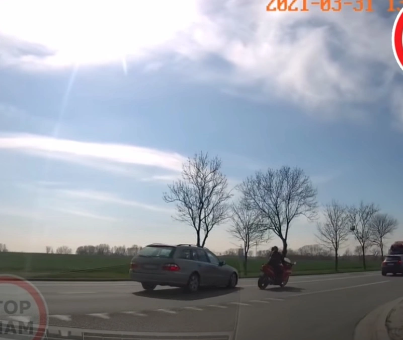 szczęście na motocyklu 