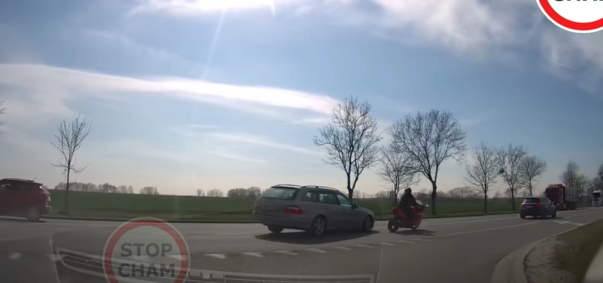 szczęście na motocyklu