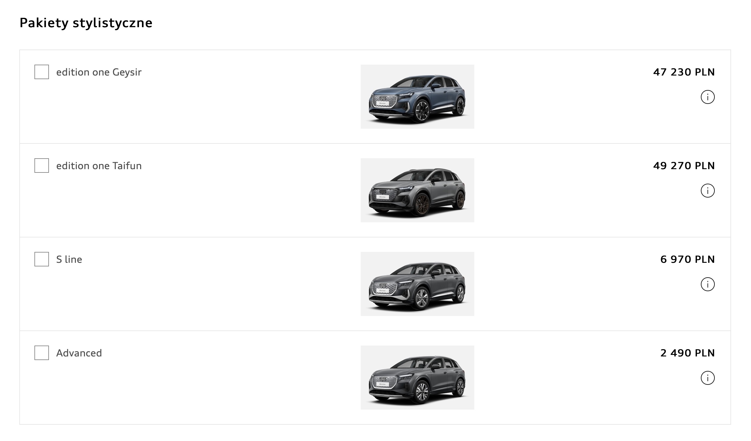 audi q4 e-tron cena 