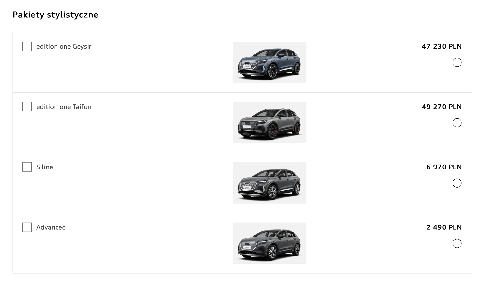 audi q4 e-tron cena