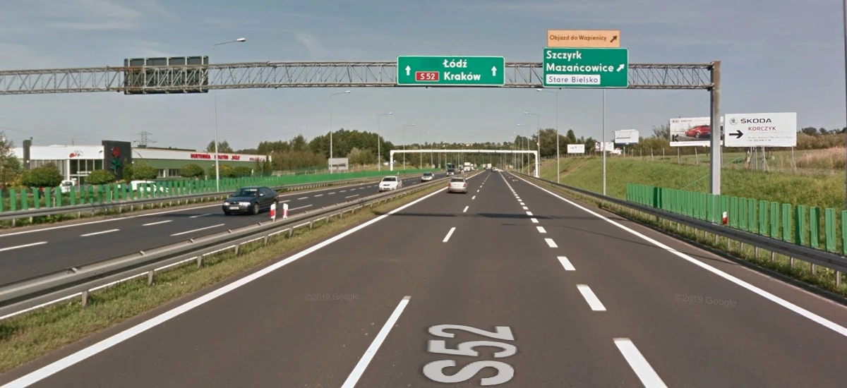 zmiana pasa ruchu pierwszeństwo