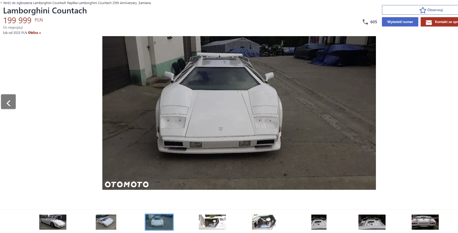 czterodrzwiowe lamborghini 