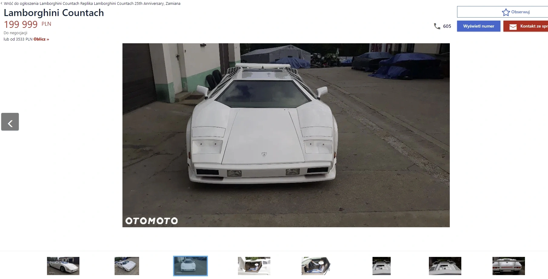 czterodrzwiowe lamborghini 