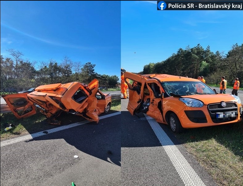 tesla autopilot wypadek słowacja 