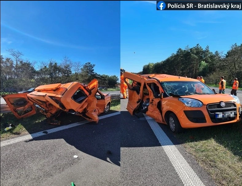 tesla autopilot wypadek słowacja 
