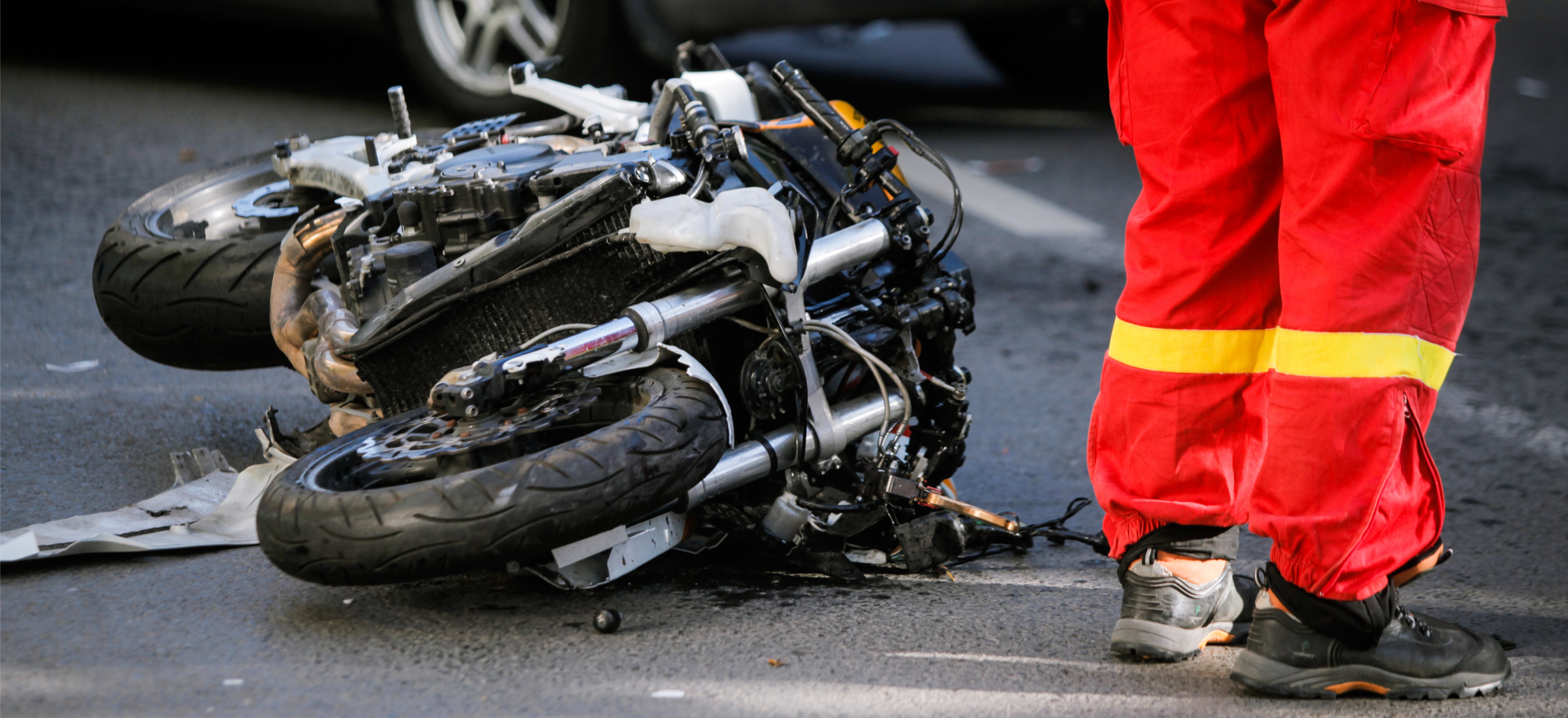wypadek na motocyklu