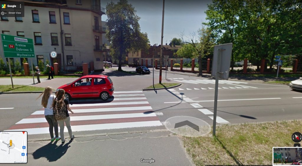 potrącenie na pasach