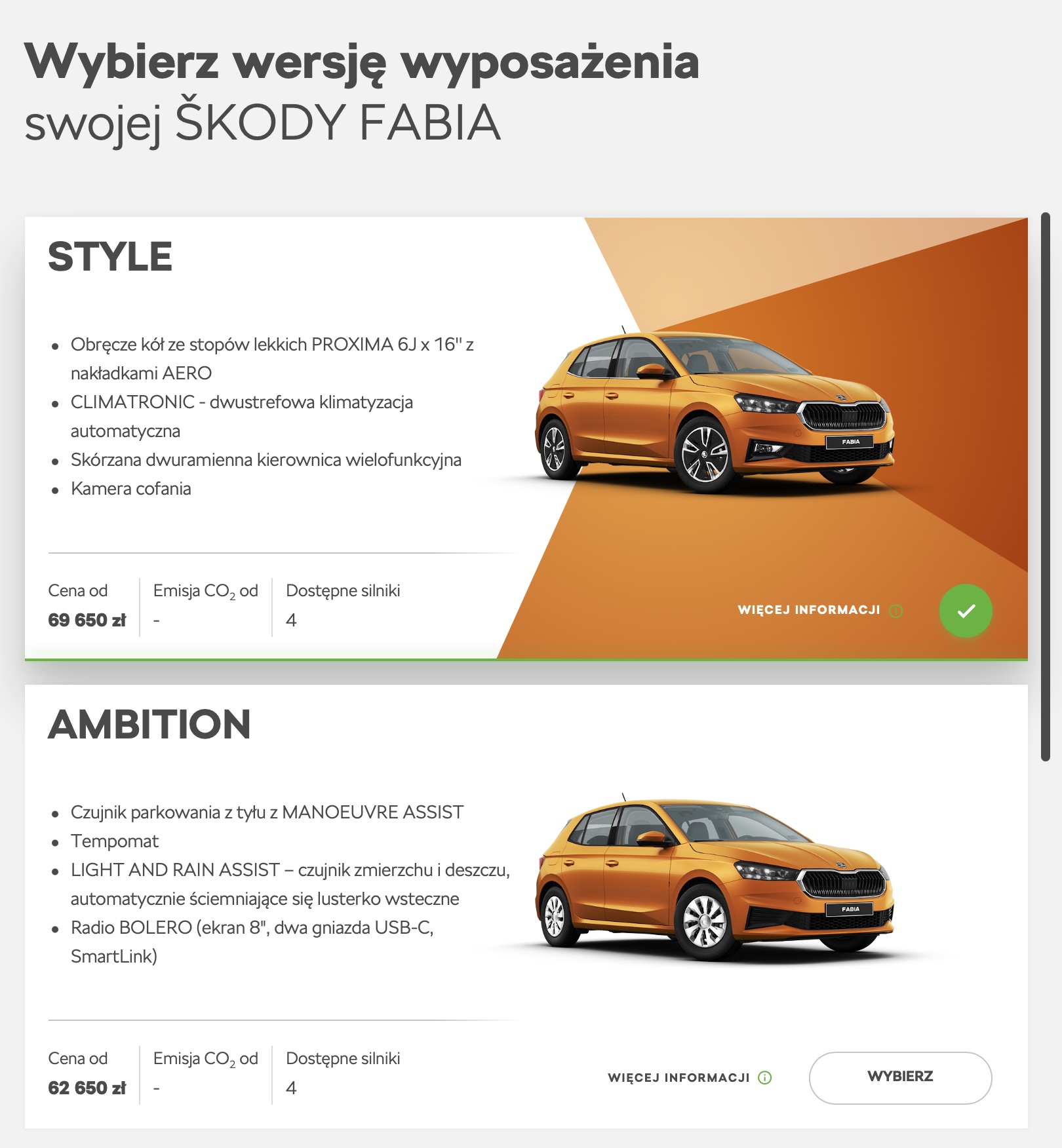 Nowa Skoda Fabia - cennik 