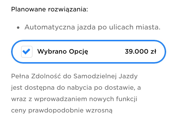 tesla fsd subskrypcja 
