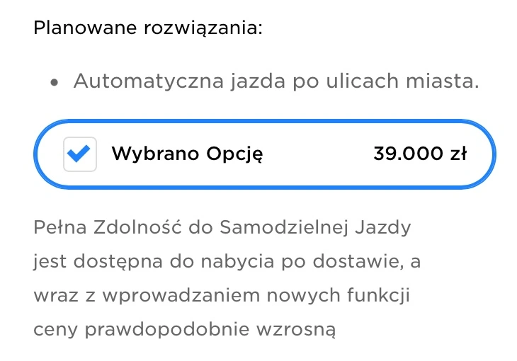 tesla fsd subskrypcja