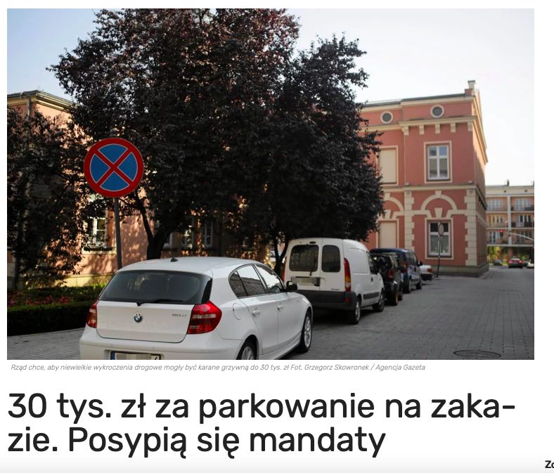 parkowanie na zakazie