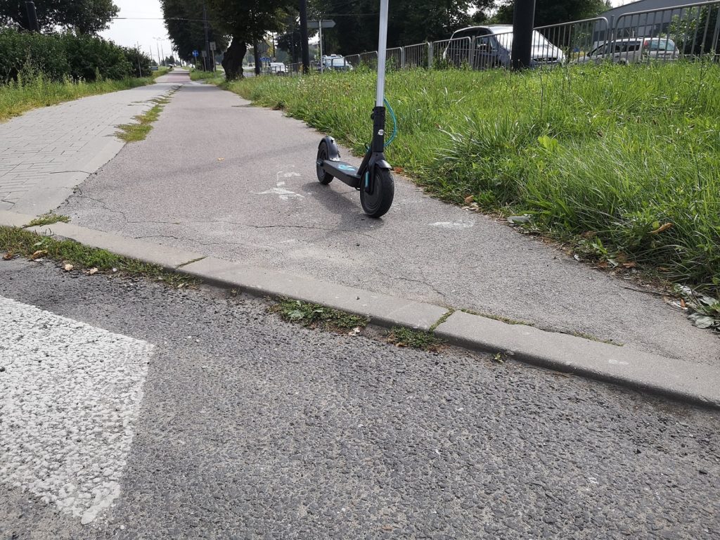 jazda po ścieżce rowerowej