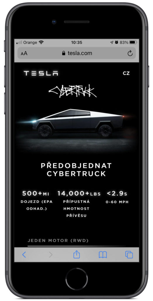 tesla cybertruck zamówienie