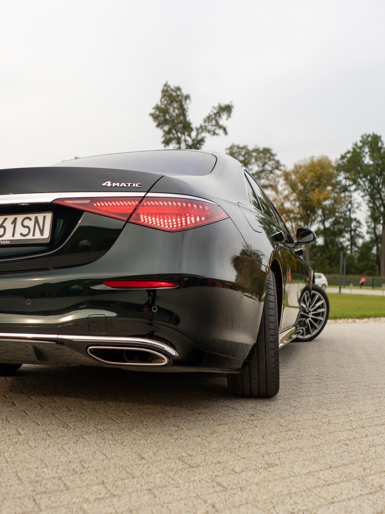 tylna oś skrętna Mercedes S 