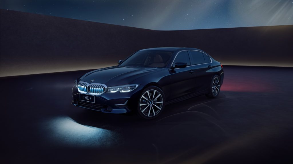 bmw podświetlany grill 