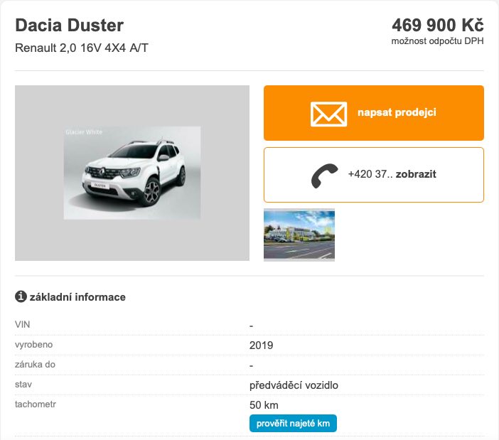 dacia duster 2.0