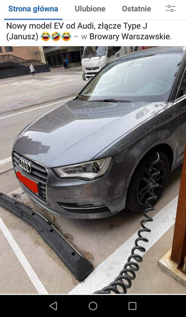 ładowanie samochodu elektrycznego