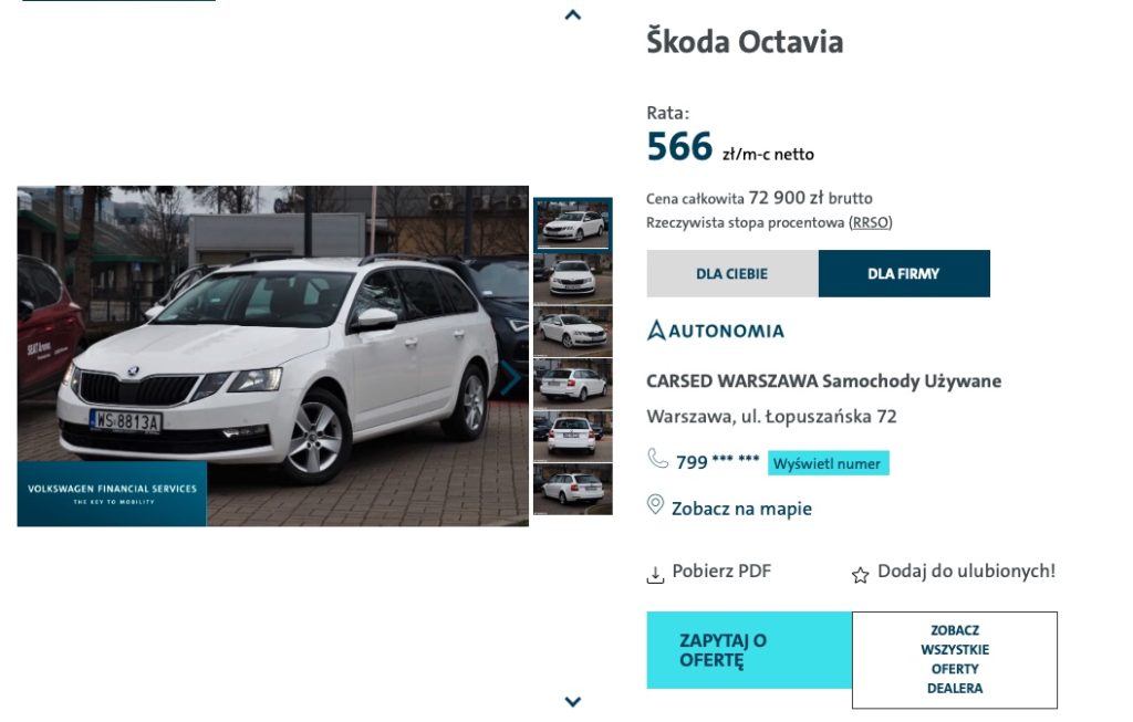 poleasingowe volkswagen 