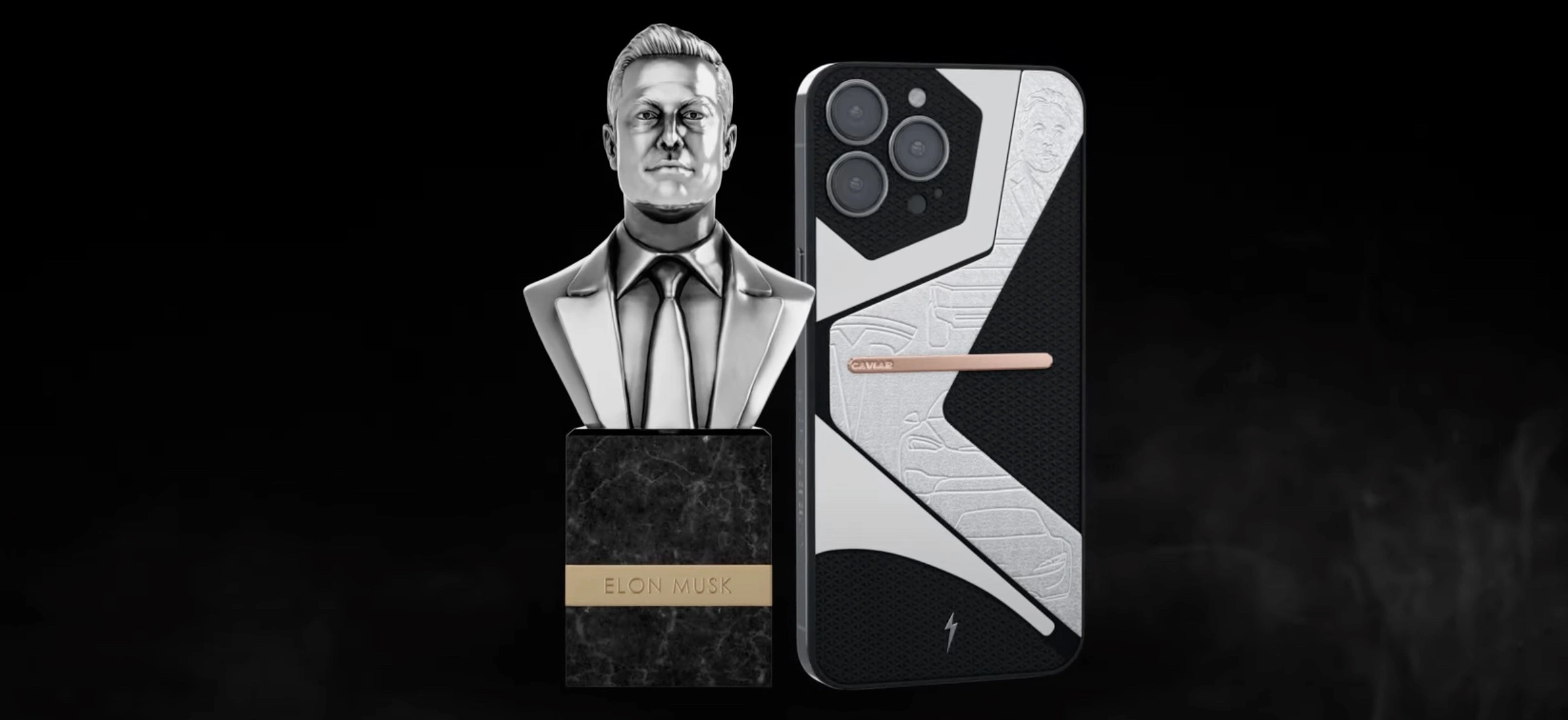 tesla iphone caviar