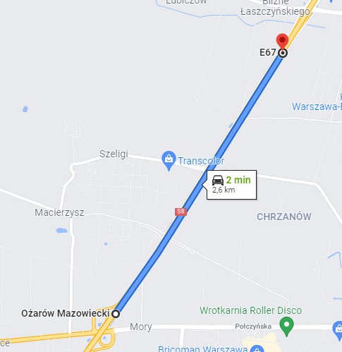 odcinkowy pomiar prędkości 