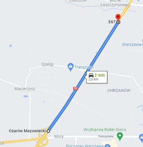 odcinkowy pomiar prędkości 