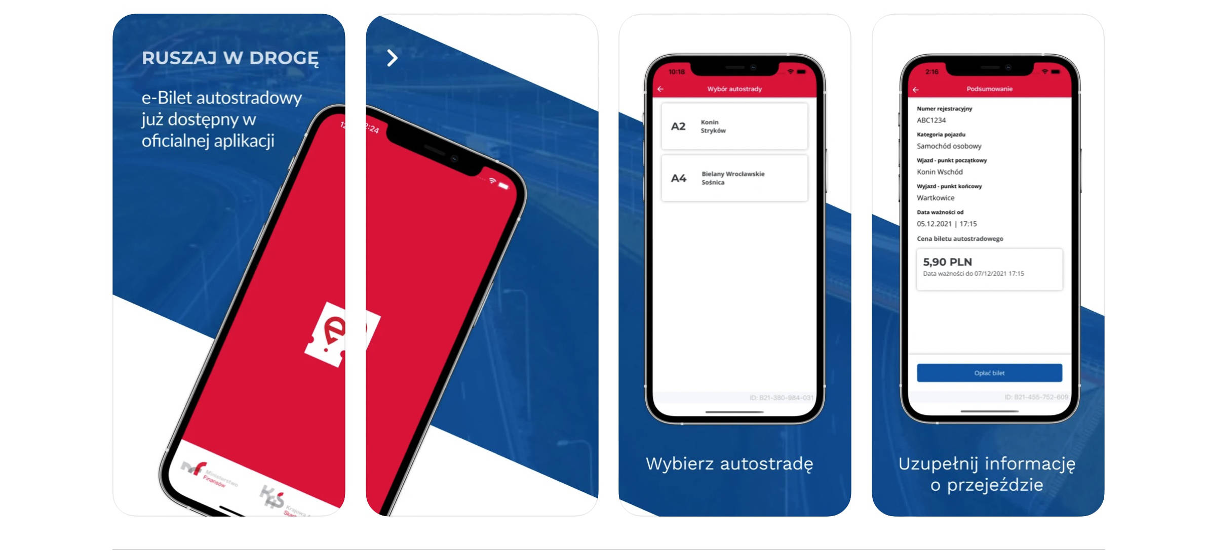 Zakup biletu w aplikacji e-Toll PL Bilet - instrukcja