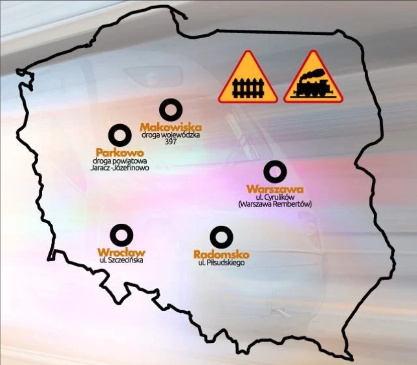 fotoradary na przejazdach kolejowych 