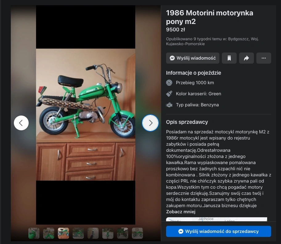 motorynka romet pony cena 