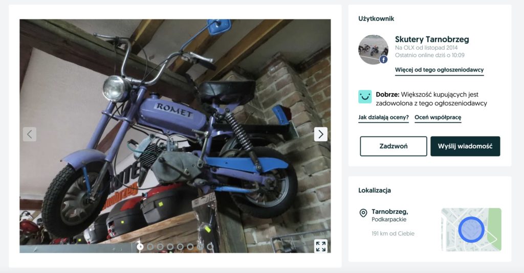 ogłoszenie motorynki 