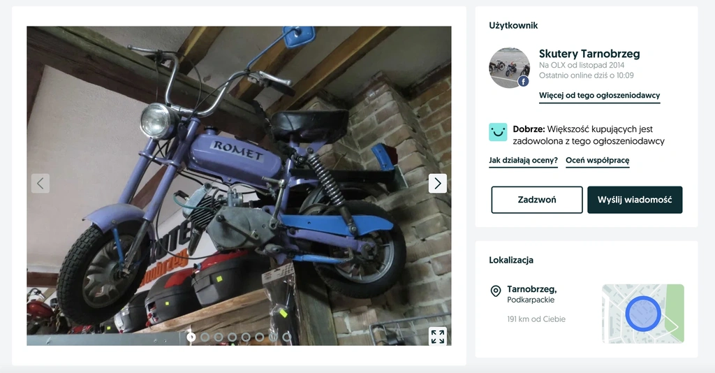 ogłoszenie motorynki