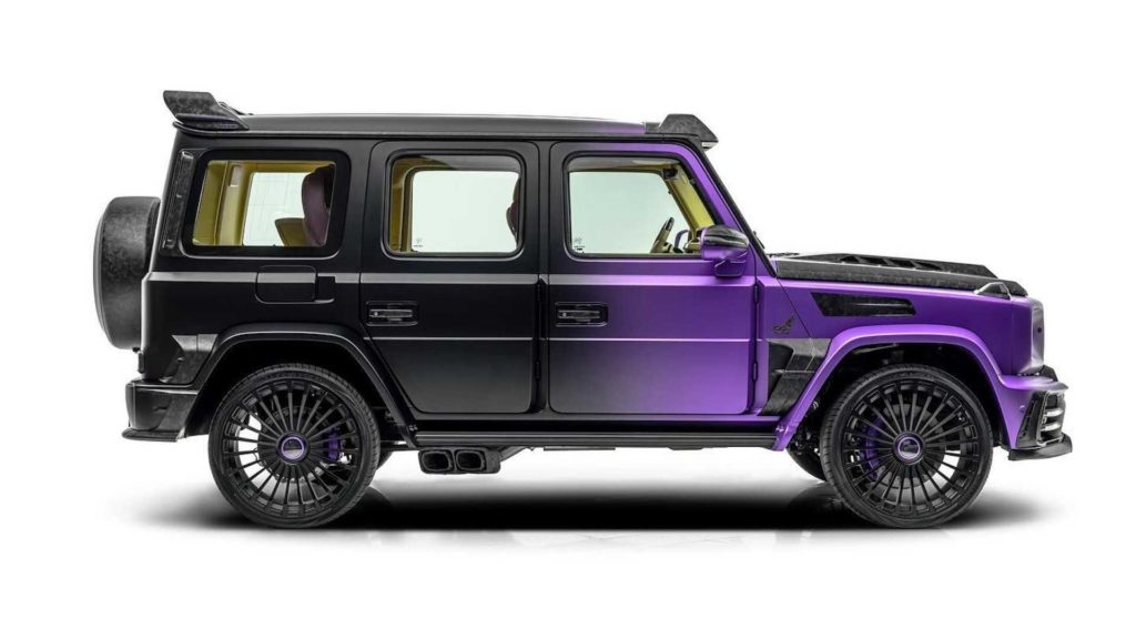dwukolorowy mercedes g 63 mansory