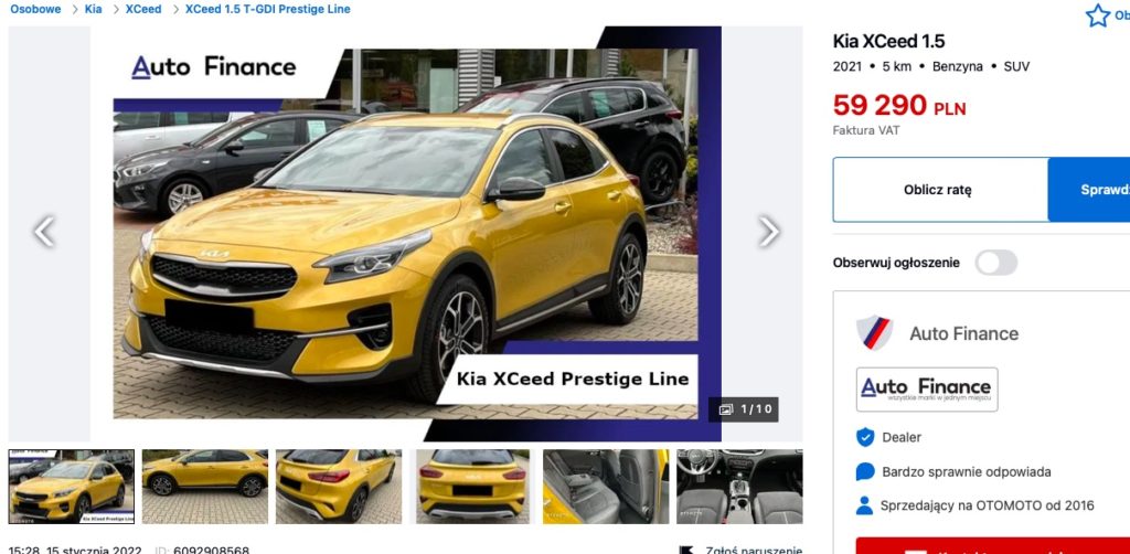 nowe auto za pół ceny 