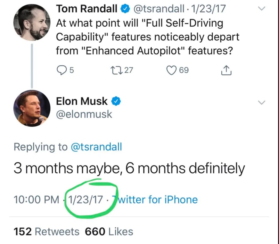 elon tweety o fsd 