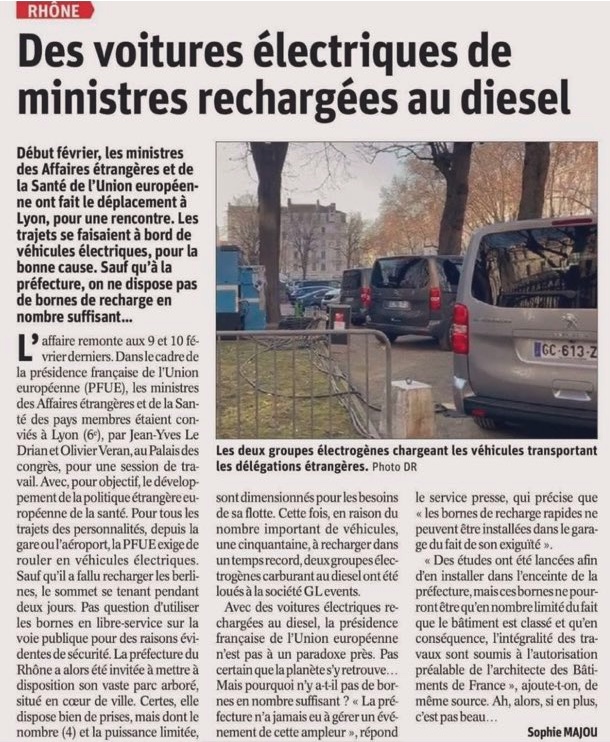lyon szczyt samochody elektryczne 