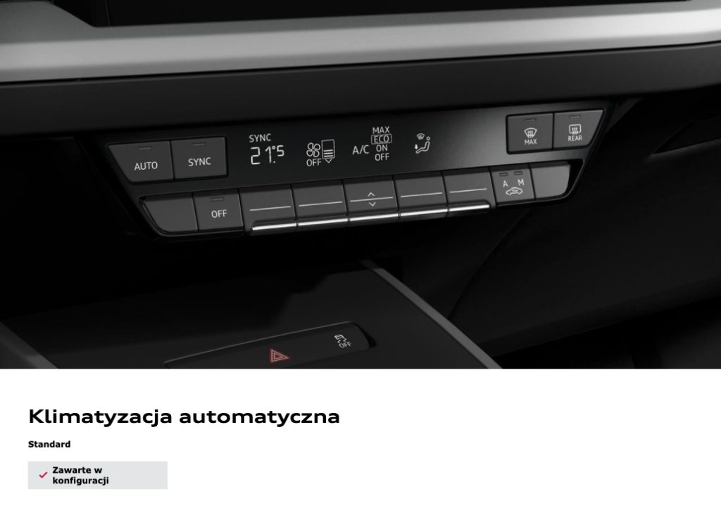 audi q4 e-tron klimatyzacja automatyczna 