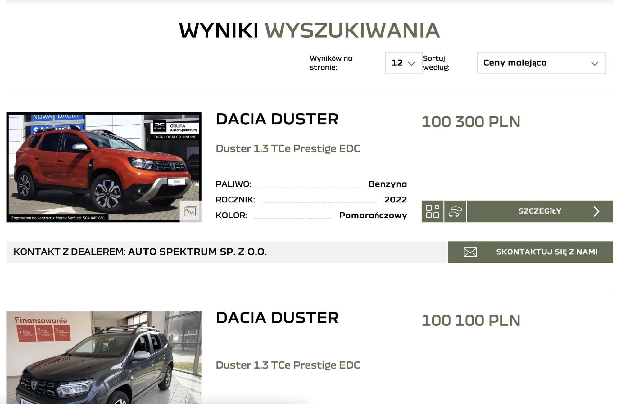 samochody dostępne od ręki 2022
