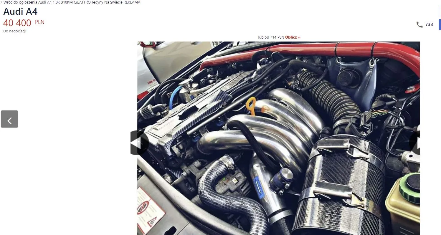 audi a4 b5 po tuningu 