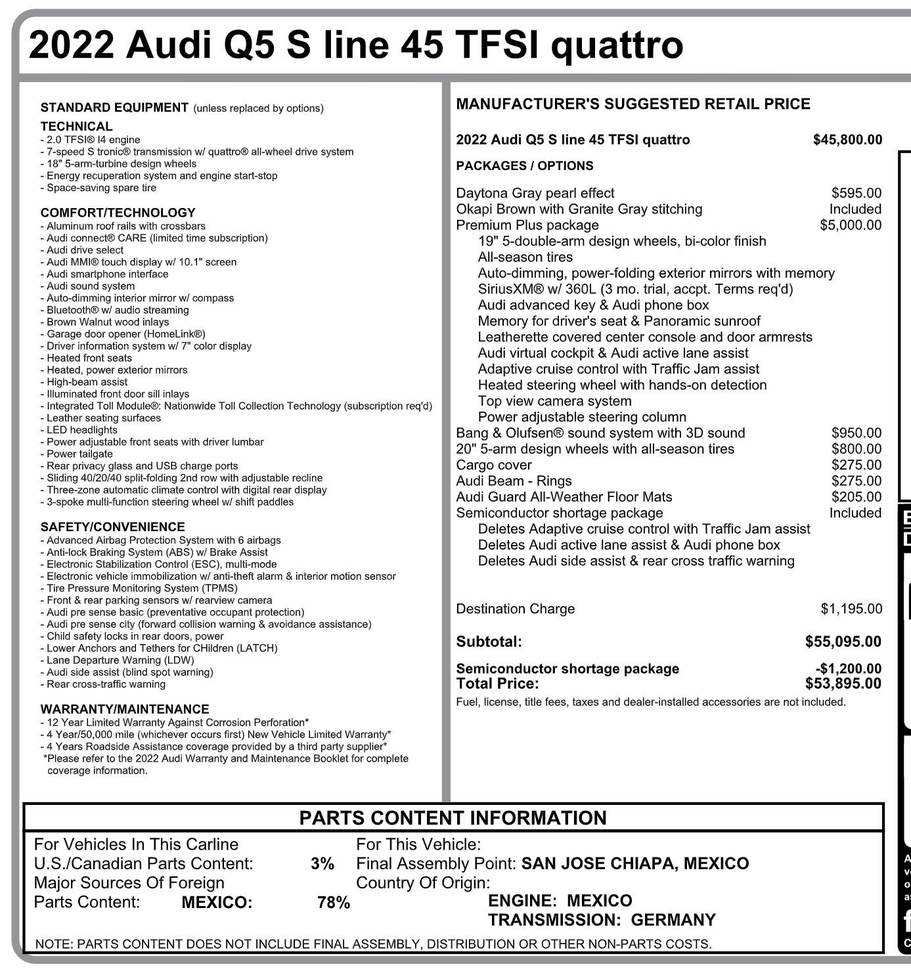 audi brak półprzewodników 