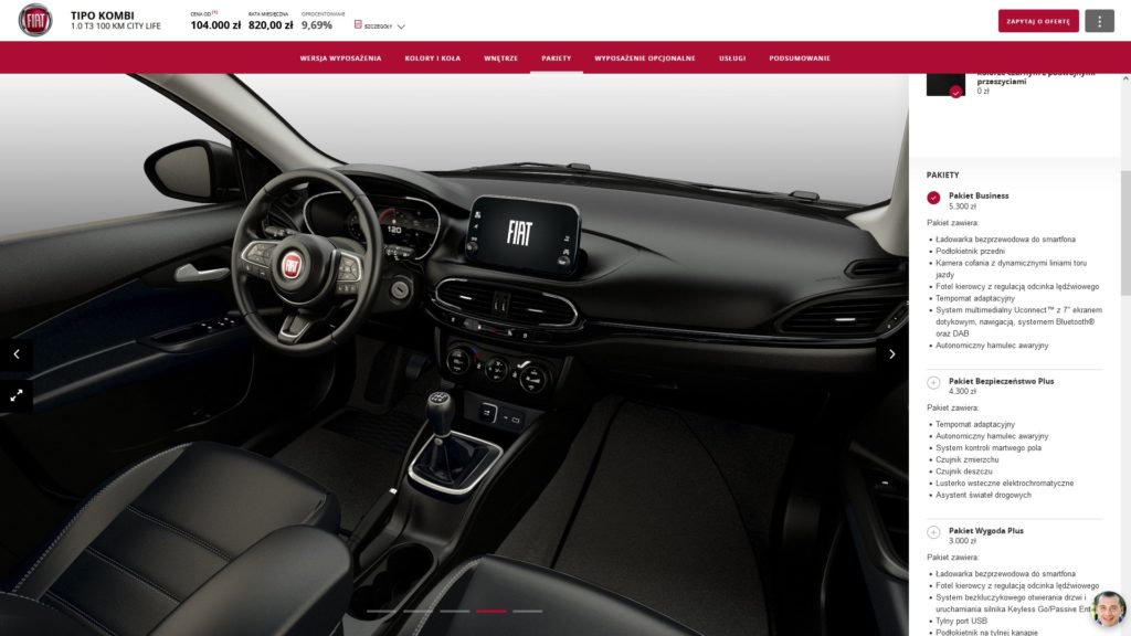 Fiat Tipo ekran 