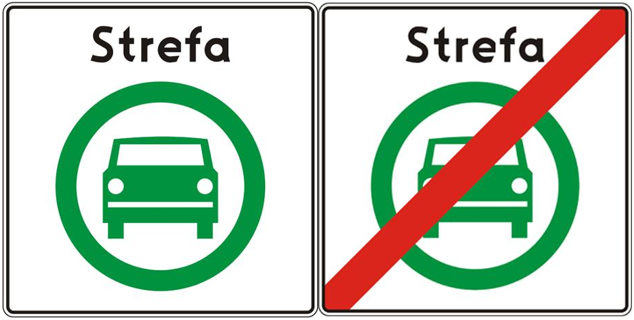 znak strefa czystego transportu 