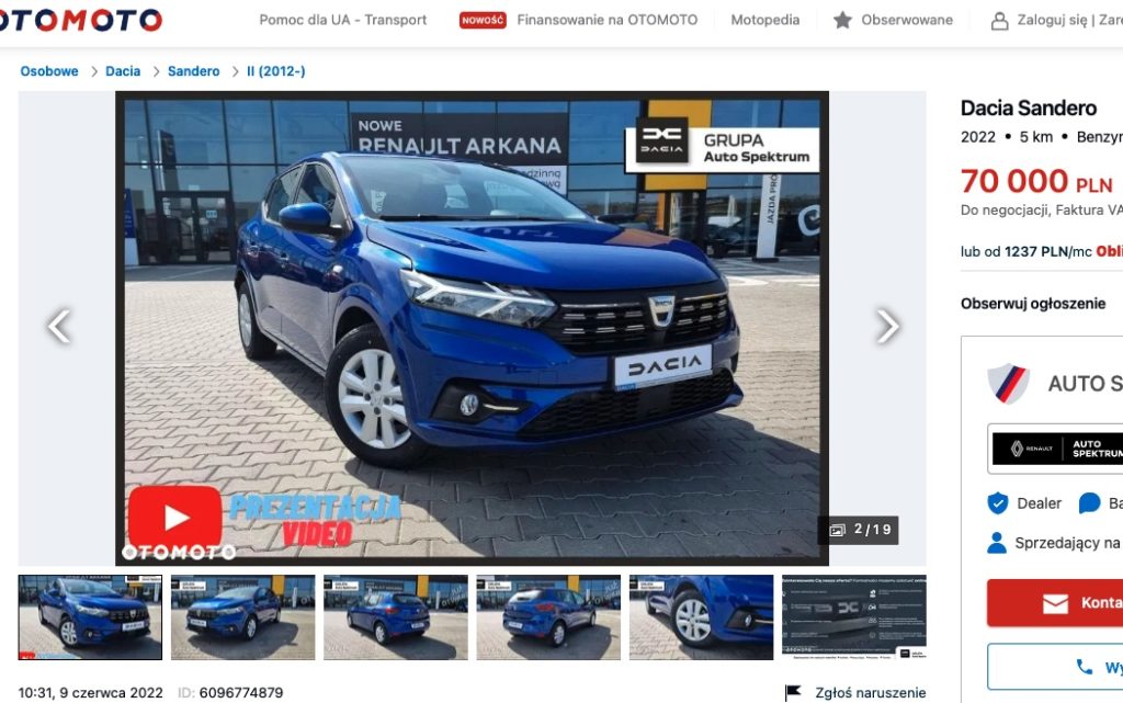 dacia sandero z lpg 